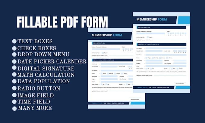 design fillable pdf form, interactive form, planner, journal, acrobat form