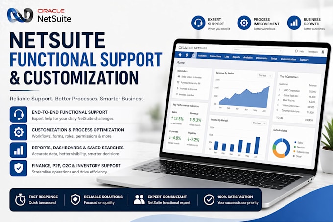 help with netsuite functional support and customization