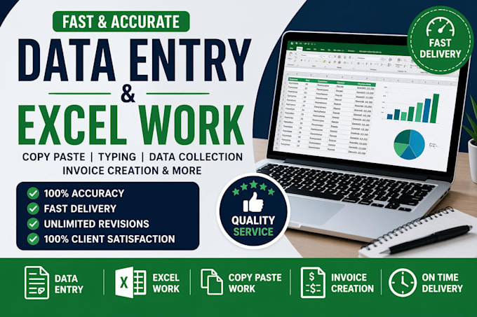 do data entry excel data entry copy paste invoice excel work