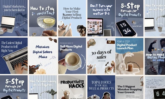 design canva creative pin pinterest instagram facebook carousel post ad template