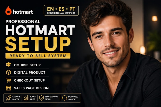 Setup your hotmart course, digital product, checkout and sales page by ...