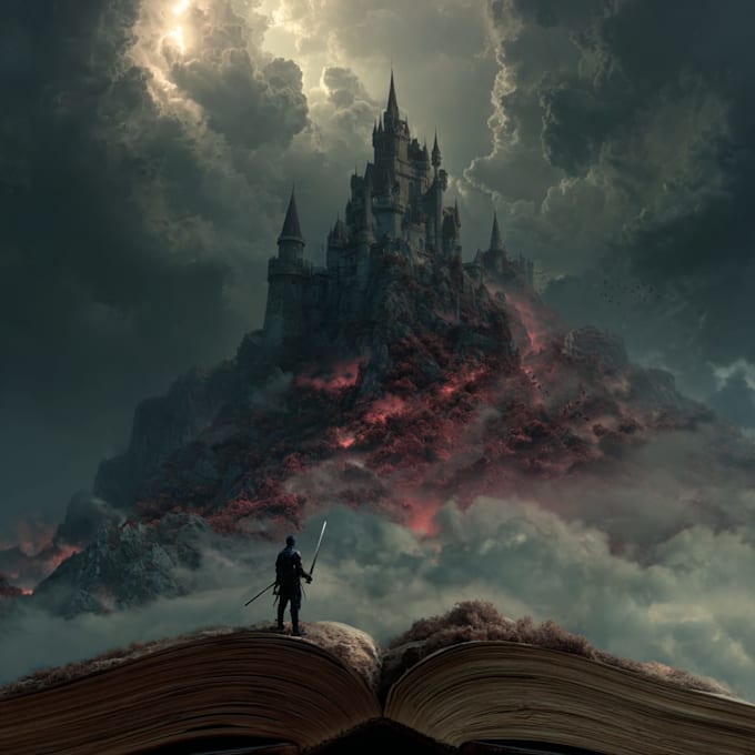 fantasy book cover design or fantasy book cover
