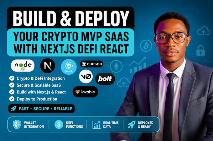 build and deploy your crypto mvp saas with nextjs defi react