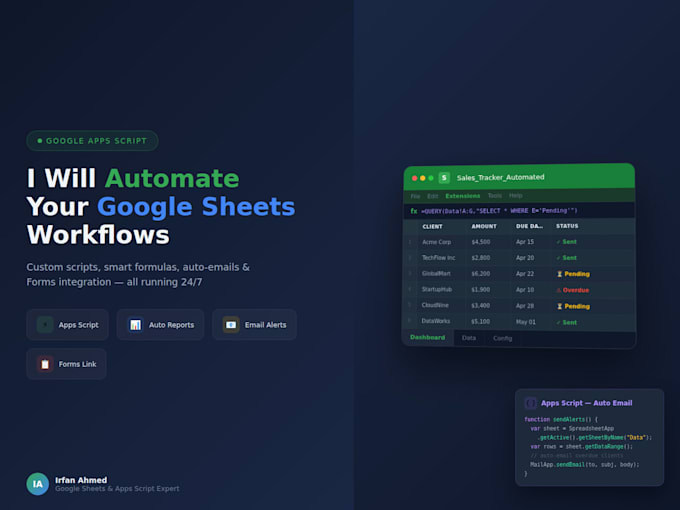 do google sheets custom automation