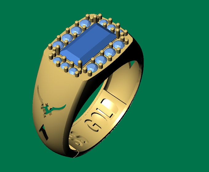 create 3d  cad jewelry design ready for casting