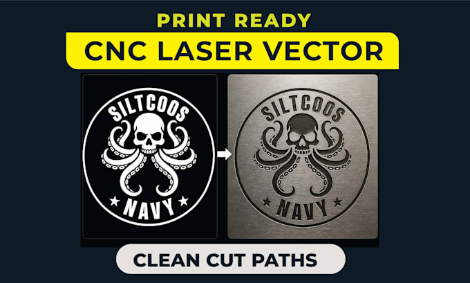 convert your logo to vector for cnc, laser engraving and print