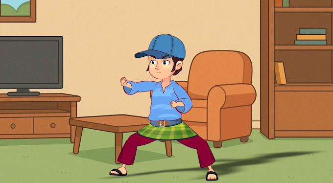 make a 2d cartoon animation