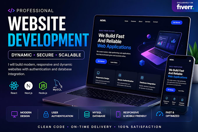 build professional dynamic website