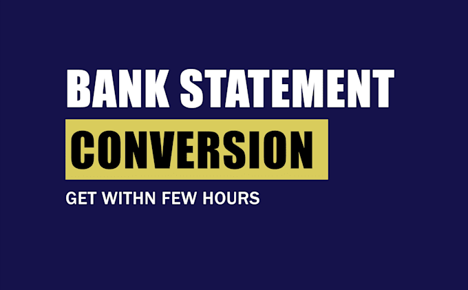 convert bank statement pdf to excel