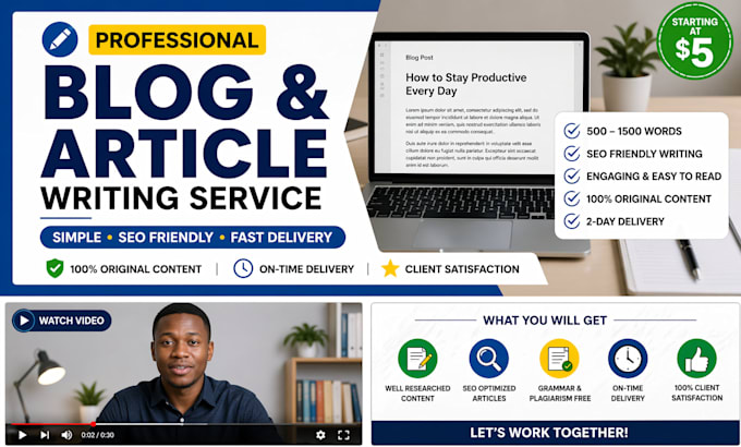 write clear and engaging blog posts and articles