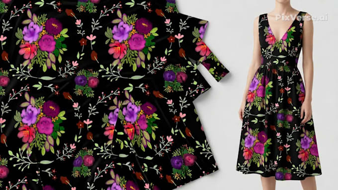 create hand drawn botanical and floral seamless patterns