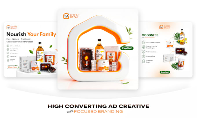 design high converting facebook and meta ads creatives