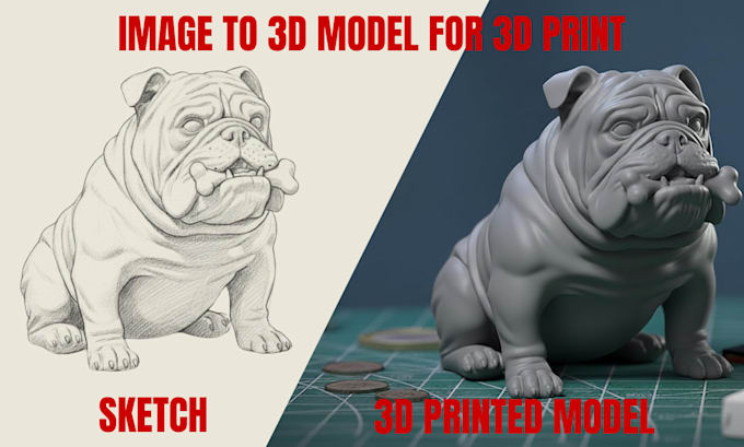 convert 2d image, photo, or sketch to 3d printable stl model