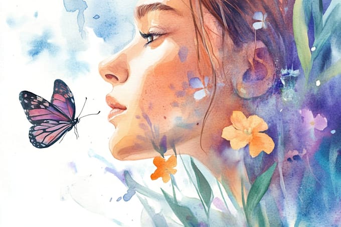 paint custom watercolor illustration