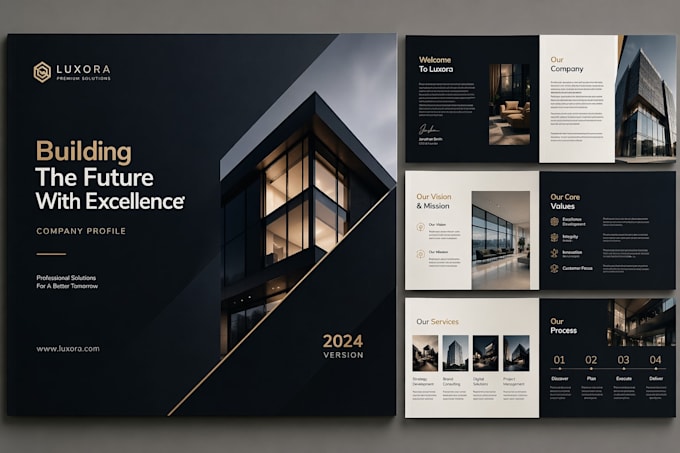 create a professional branding or product PDF