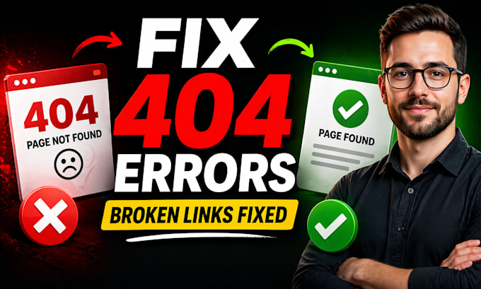 fix 404 errors, broken links, and wordpress issues fast