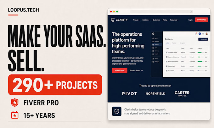 build your saas or startup marketing website