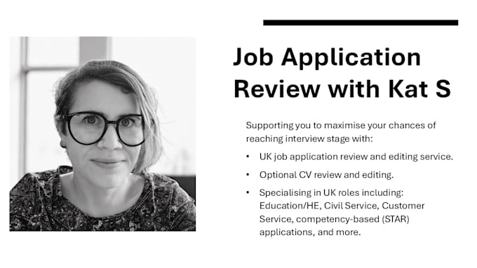 support UK job applicants with improving their applications