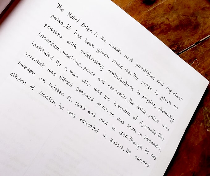 write anything with my beautiful handwriting