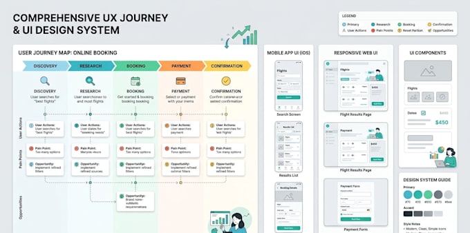 idesign UX journey maps and UI