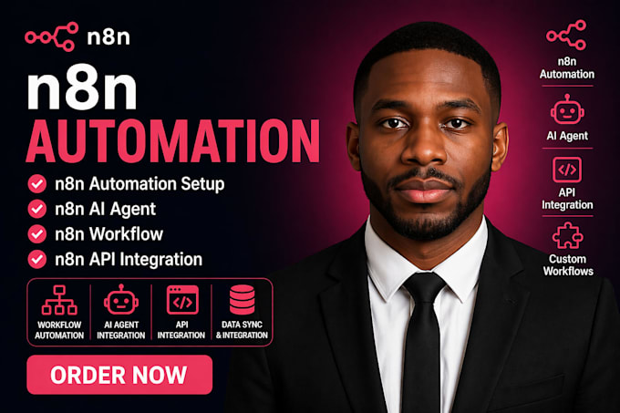 setup n8n automation n8n ai agent n8n workflow or n8n api integration