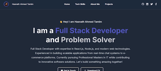responsive react website or mern stack web application development
