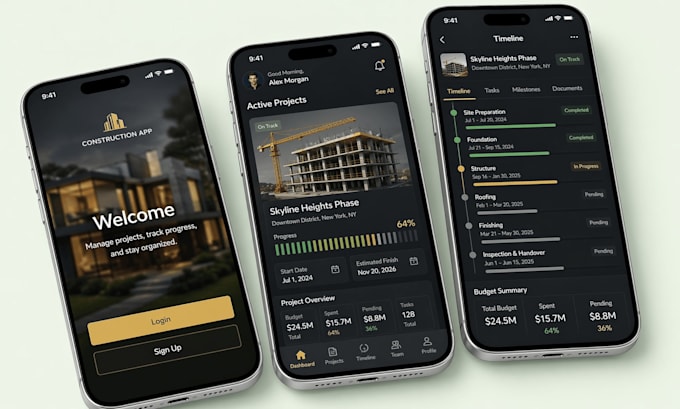 build a construction management and workflow app for real estate and contractors