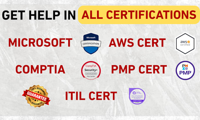 help you pass microsoft, AWS, comptia, pmp certification