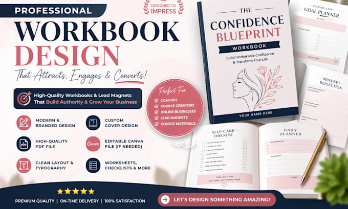 design a high converting workbook for your online course or coaching programs