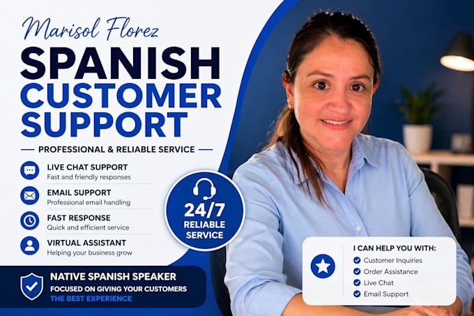 provide spanish customers support and chat assistances