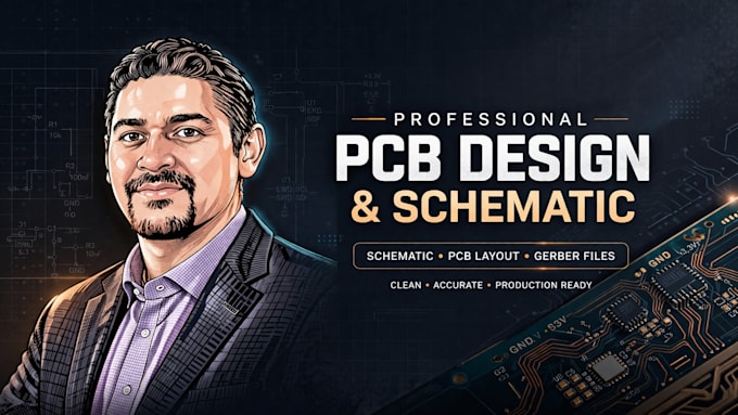 design pcb layout, routing, bom and gerber files for manufacturing