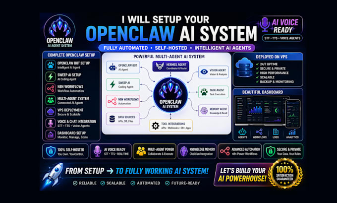 setup openclaw ai agent websocket nemoclaw vps n8n workflow fix open claw