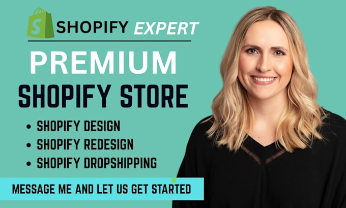 design shopify website redesign shopify dropshipping store and shopify store SEO