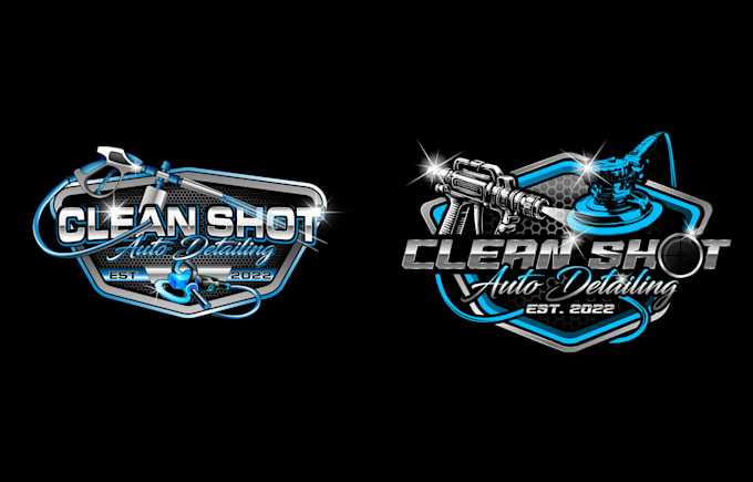 design creative modern auto detailing logo for you in 1 day