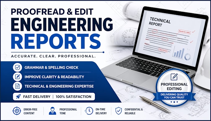 proofread, edit, and humanize technical and engineering report