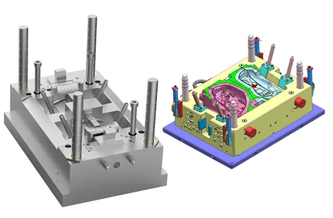 design 3d plastic parts ready for injection molding