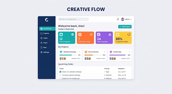 design creative and unique UI UX