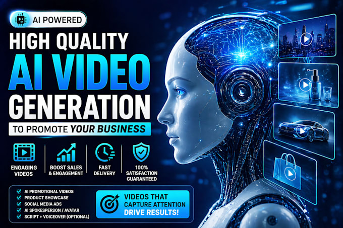 Create high quality ai videos to promote your business by Allanmumbi ...