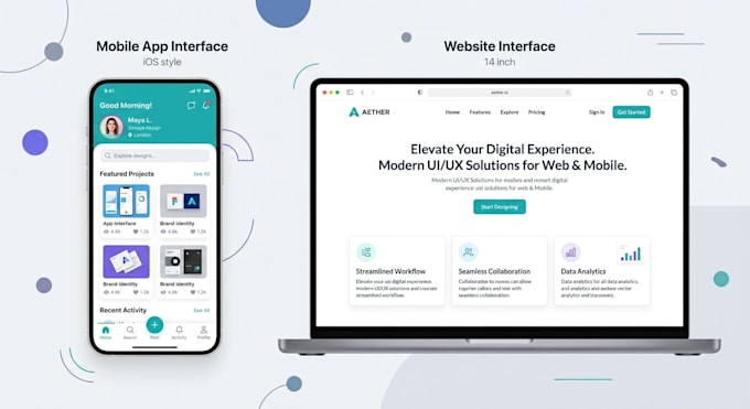 Design modern ui ux for mobile app and website by Lenore_schuppe | Fiverr