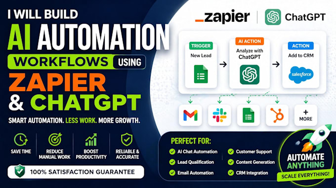 create zapier automation and ai workflow automation