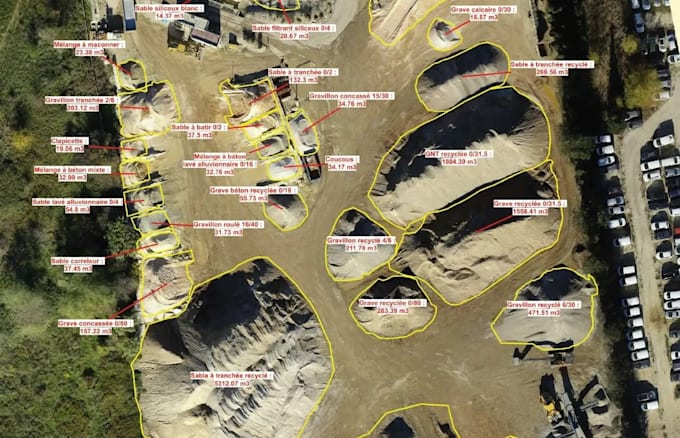 stockpile analysis, cut and fill, volume, mass calculation