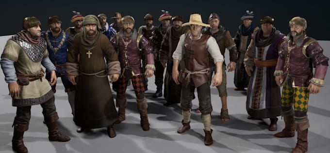 do 3d models, riggings and animation for ue5 and unity