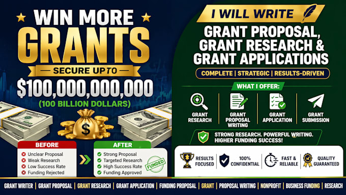 write grant proposal, grant research and grant applications