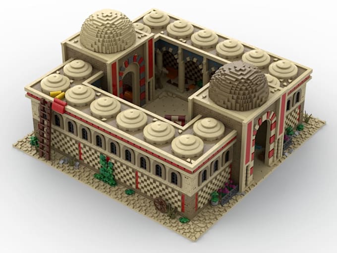 design custom lego moc, 3d models with bricklink studio files and instructions