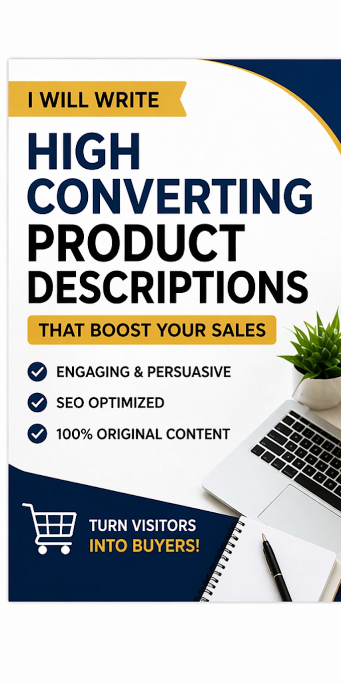 write high converting product descriptions that sell fast