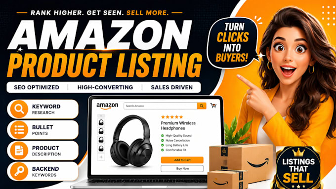 do amazon product listing, SEO optimized amazon product listing