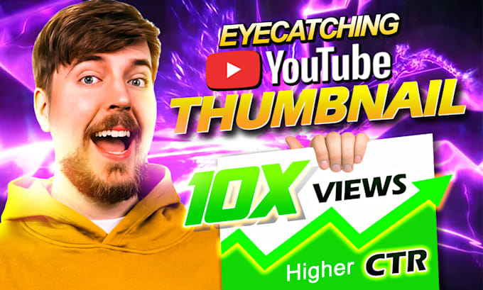 design clickbait amazing youtube thumbnail