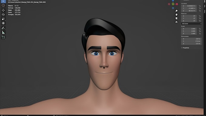 create 3d character modeling weight painting 3d rigging blender maya animation