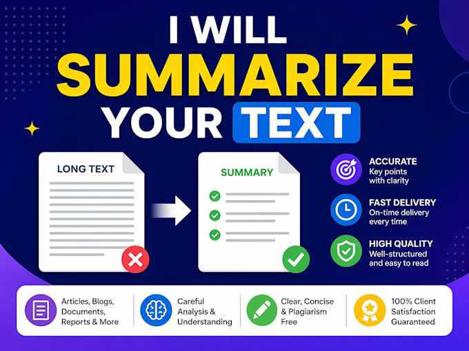 summarize text articles and documents quickly and accurately