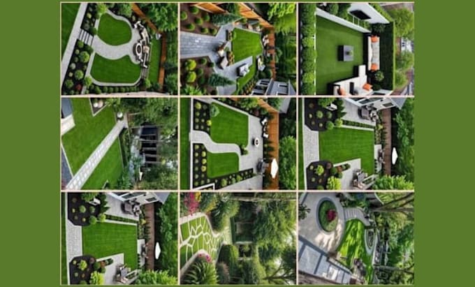 a harmonious landscape backyard design as a landscape architect